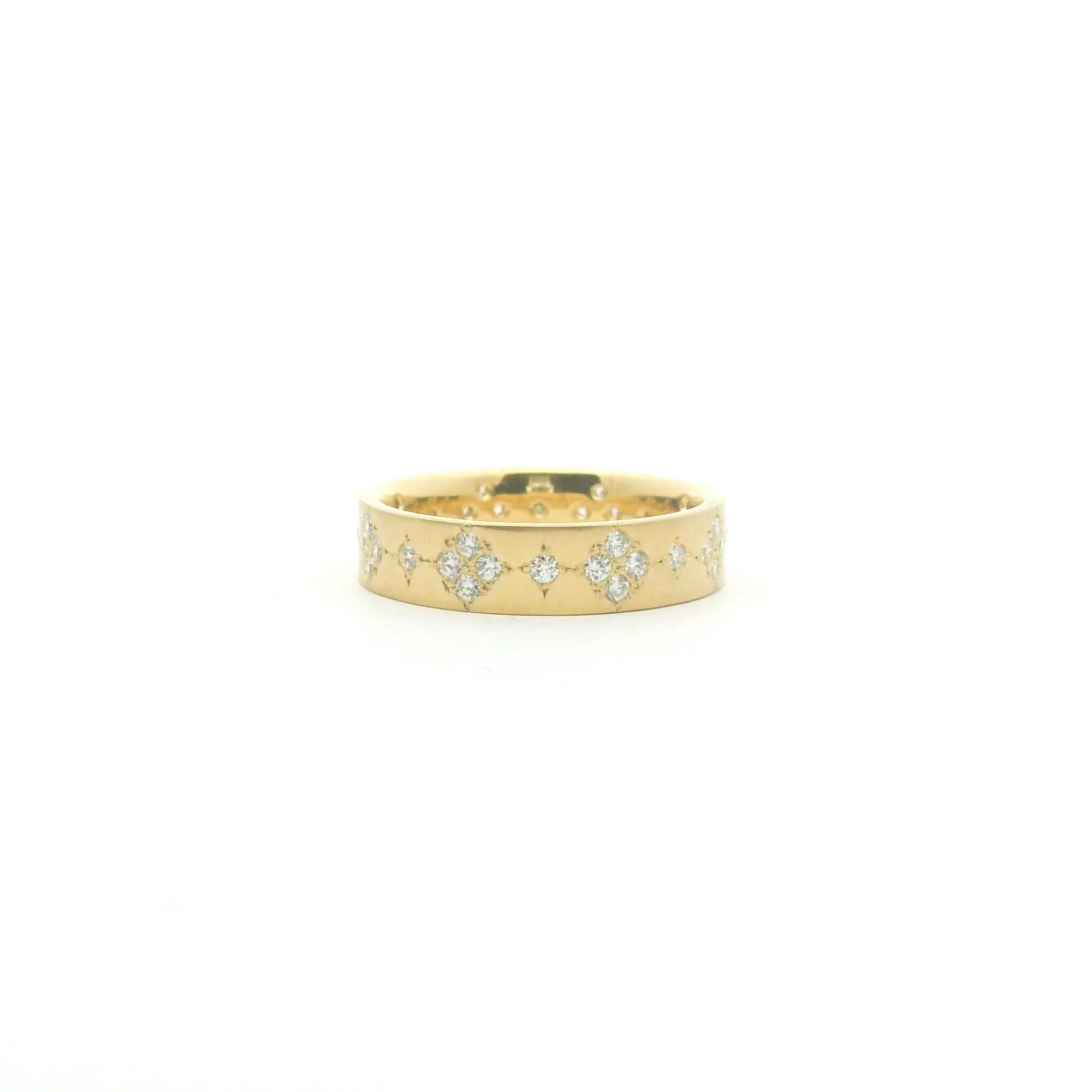Yellow Gold and DIamond Quad Band