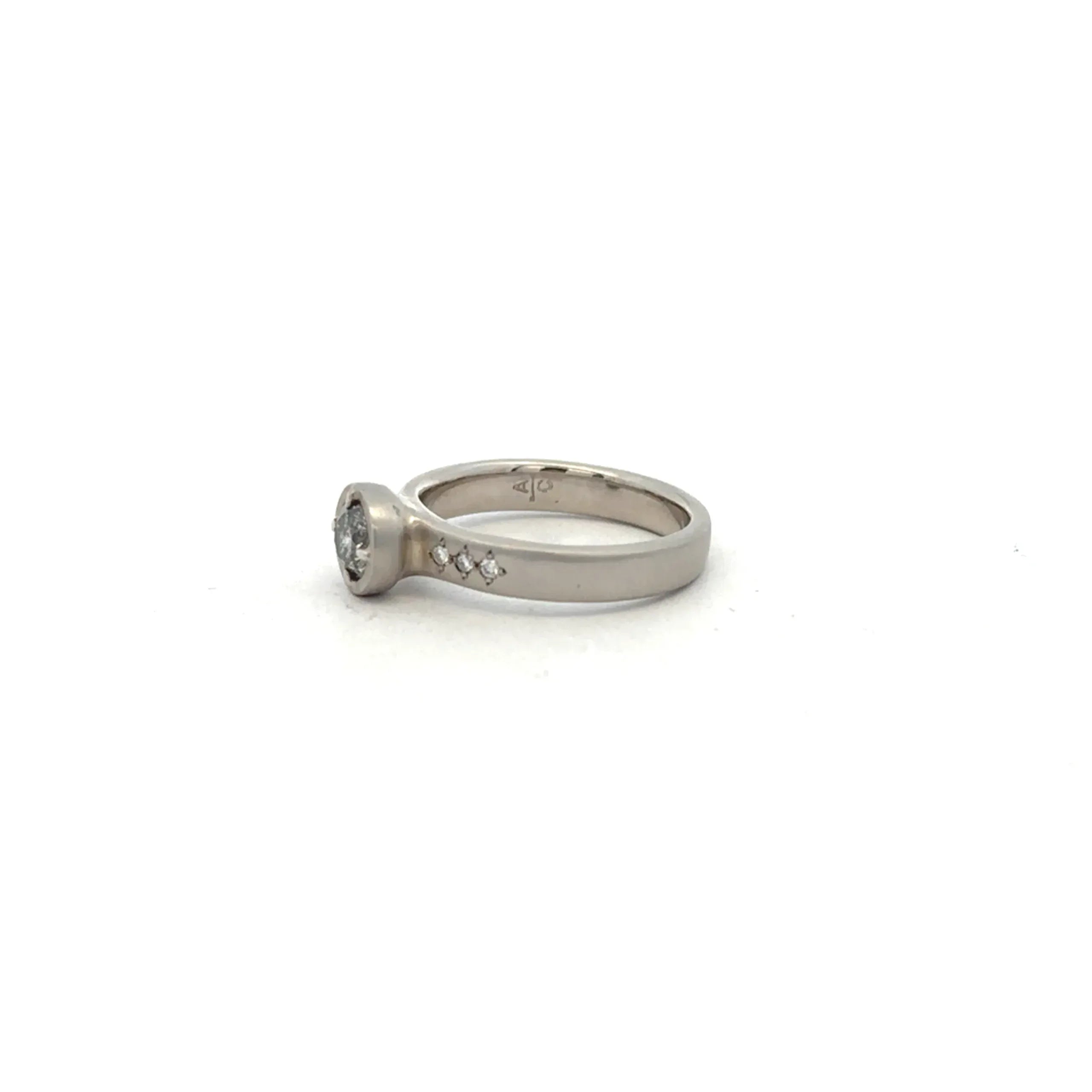Platinum and Diamond Ring .54 CT