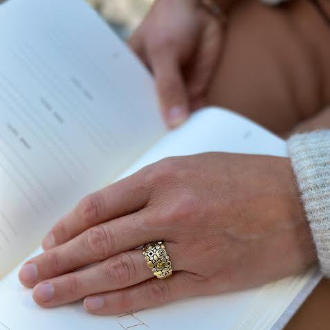 Little Windows Colored Diamond Ring