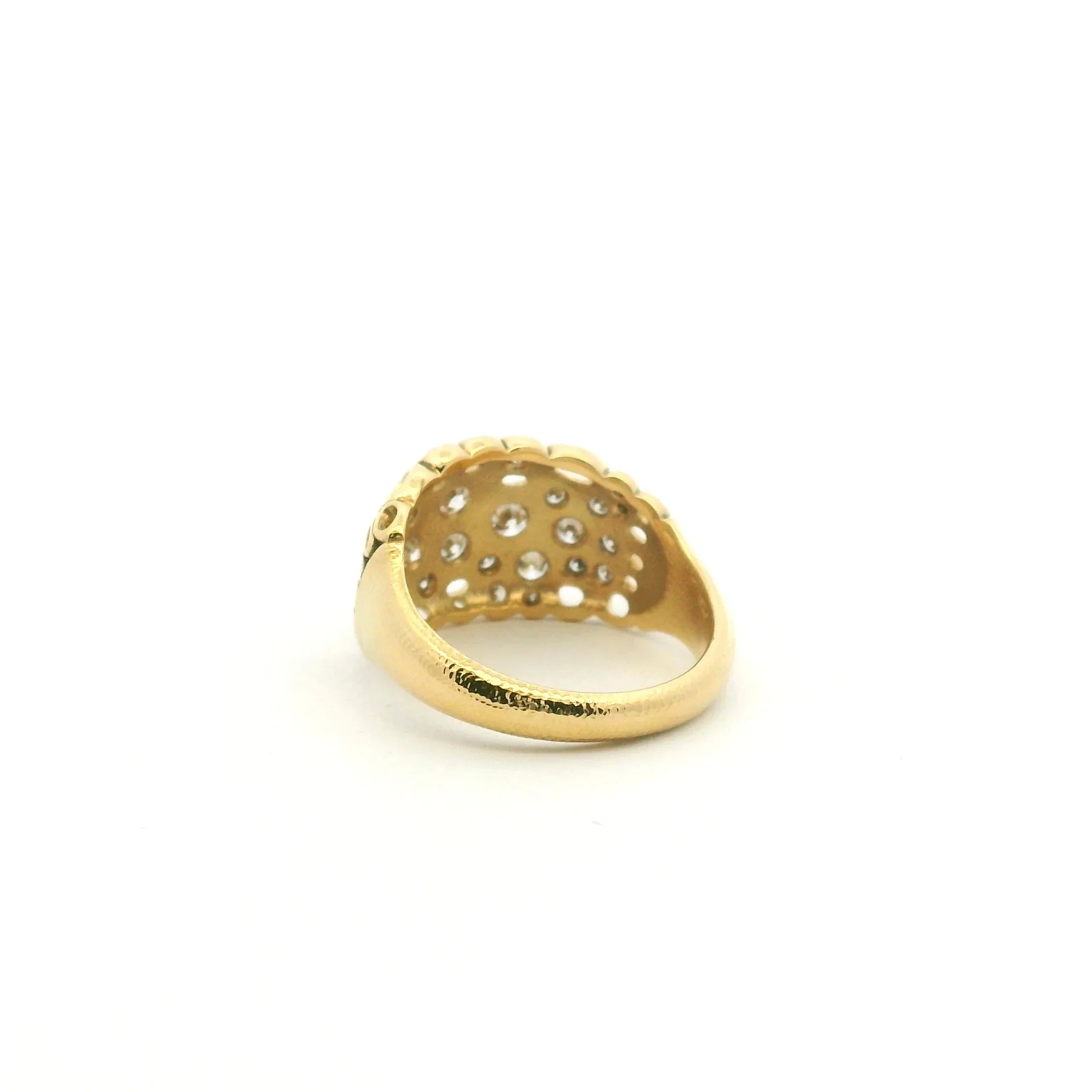 Yellow Gold "Open Work" Dome Ring