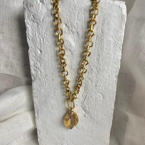 Gold Leaf Pendant