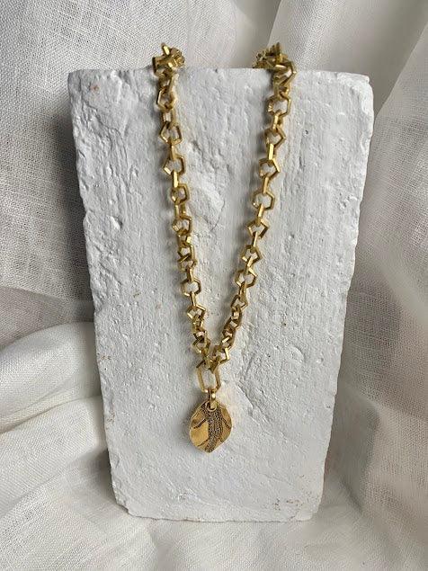 Gold Leaf Pendant