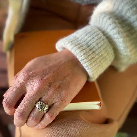 Little Windows Colored Diamond Ring