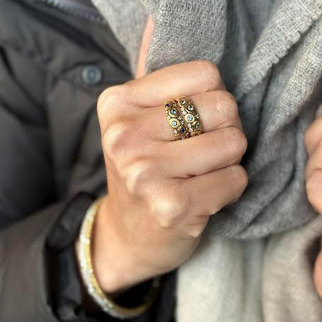Seafoam Green Sapphire Candy Ring