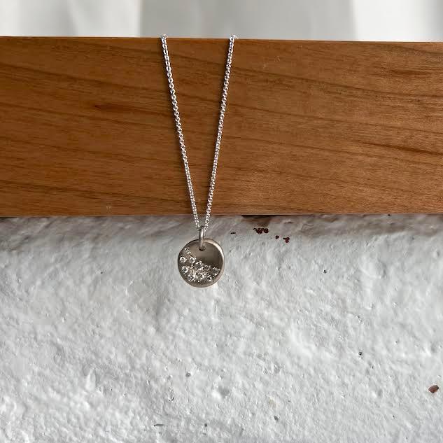 White Gold and Diamond Pendant