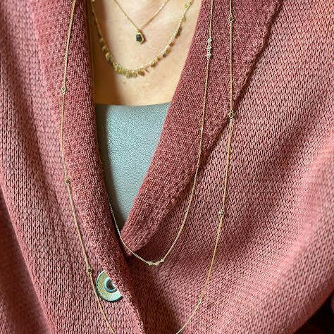 Black Diamond Single Station 36" Necklace