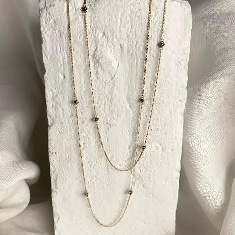 Black Diamond Single Station 36" Necklace