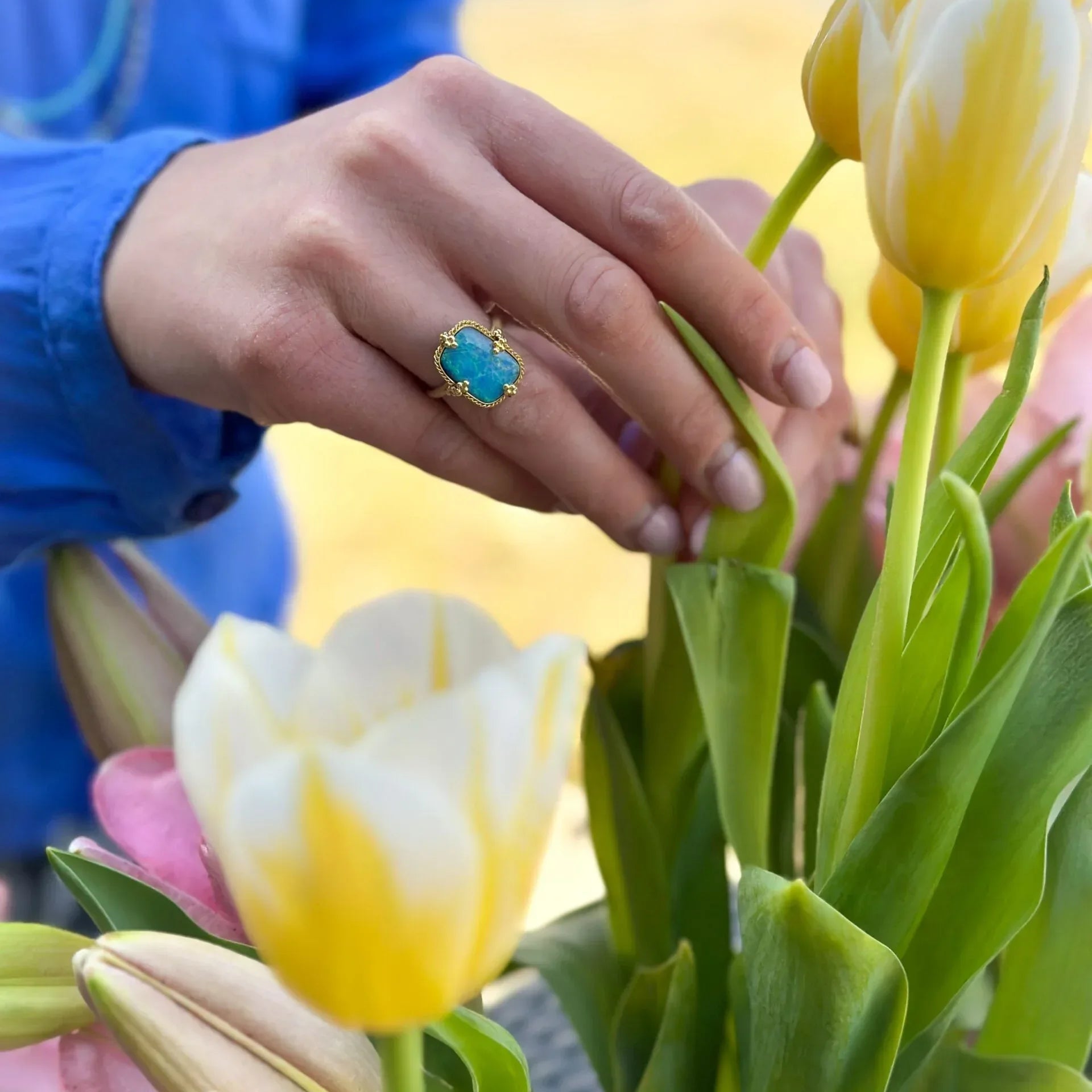 6.33CT Boulder Opal RIng