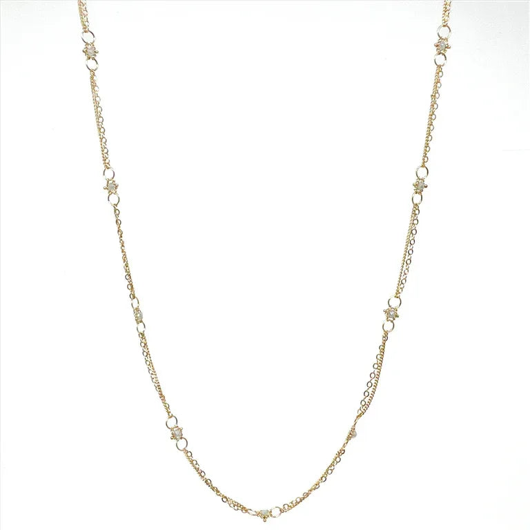Yellow Gold and DIamond Whisper Chain