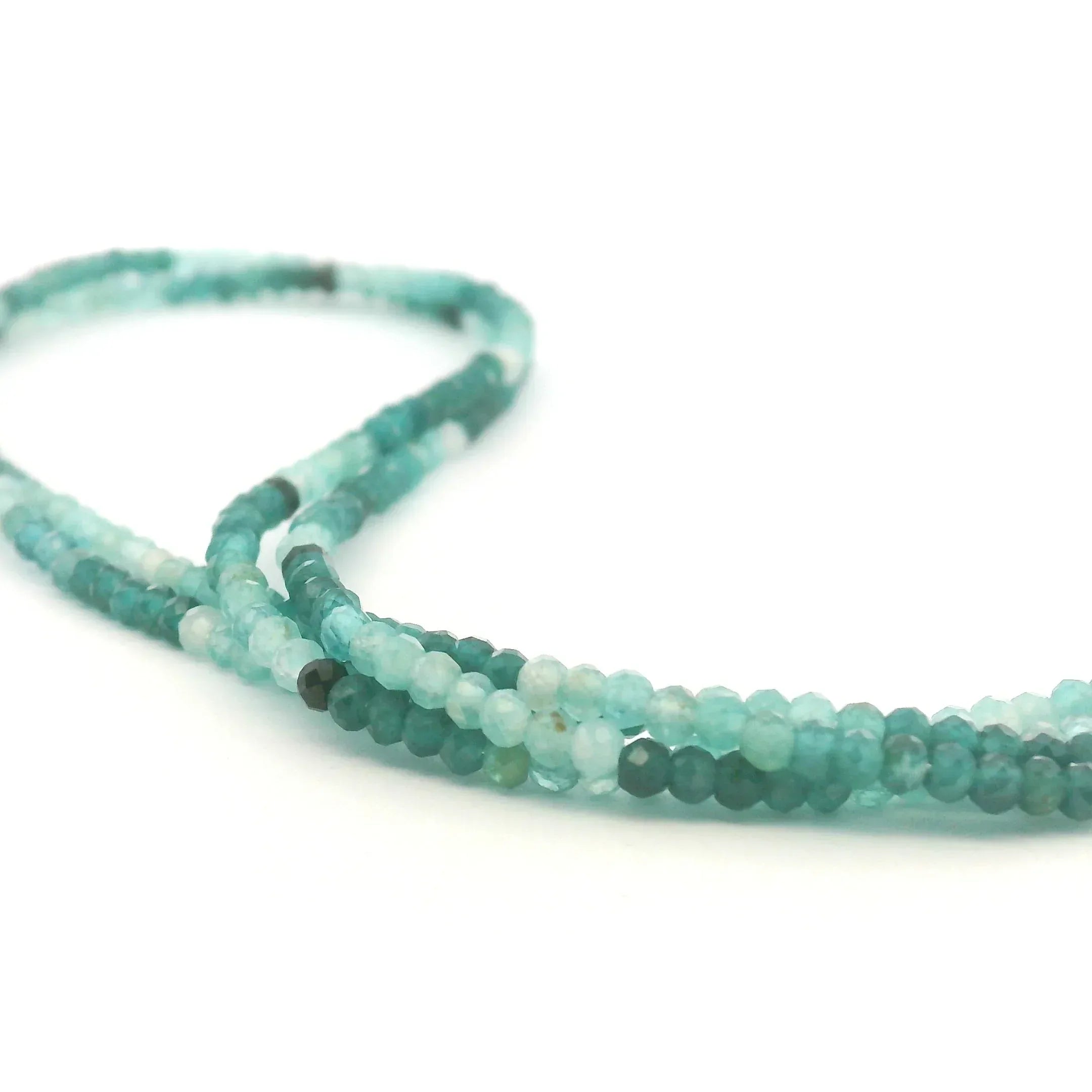 Teal Granidierite Wrap Bracelet