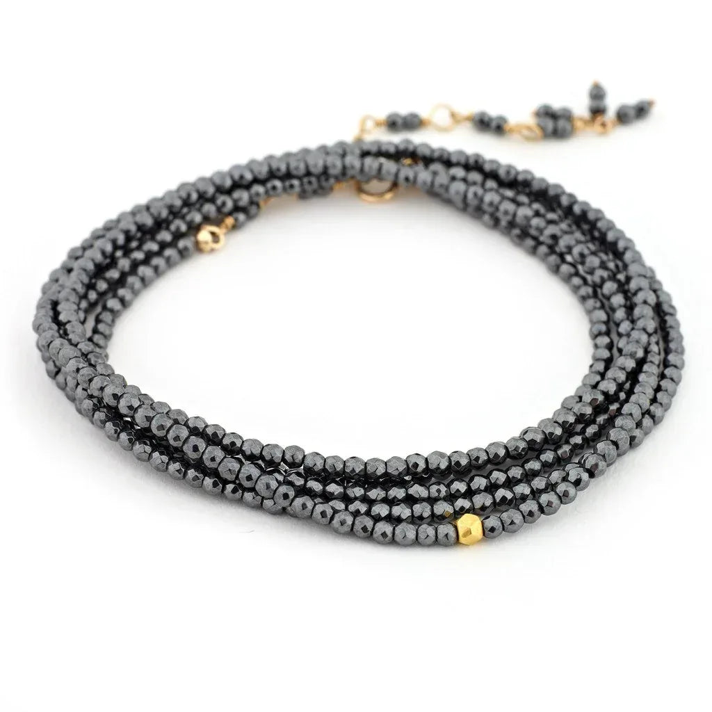 Anne Sportun Wrap Bracelet - Hematite