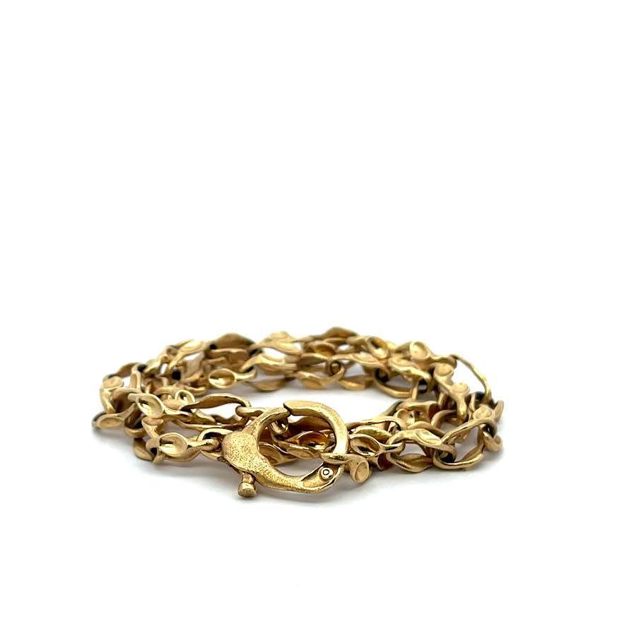 Handcrafted Gold Large Link 20" Chain
