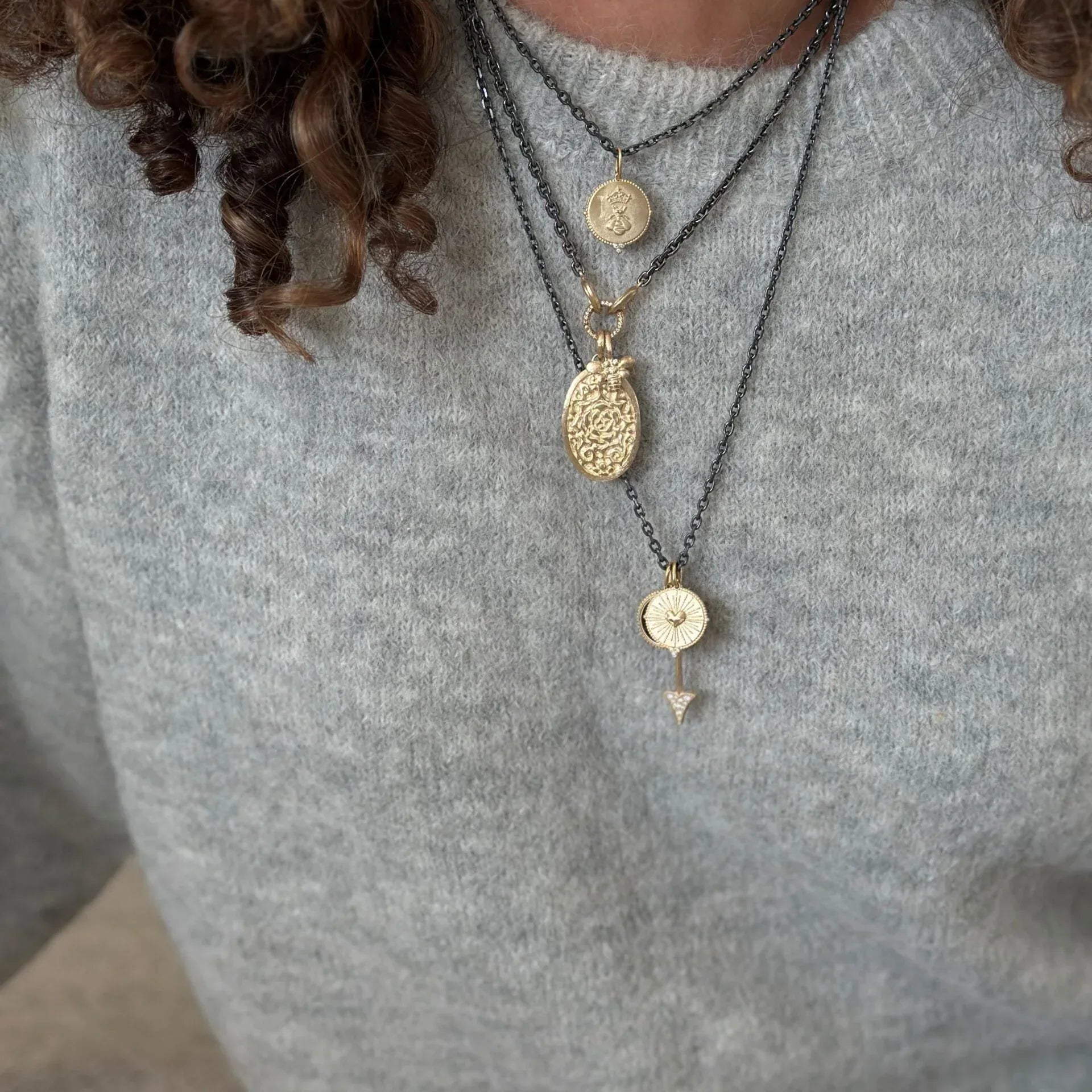 14 Karat Yellow Gold Heart Charm