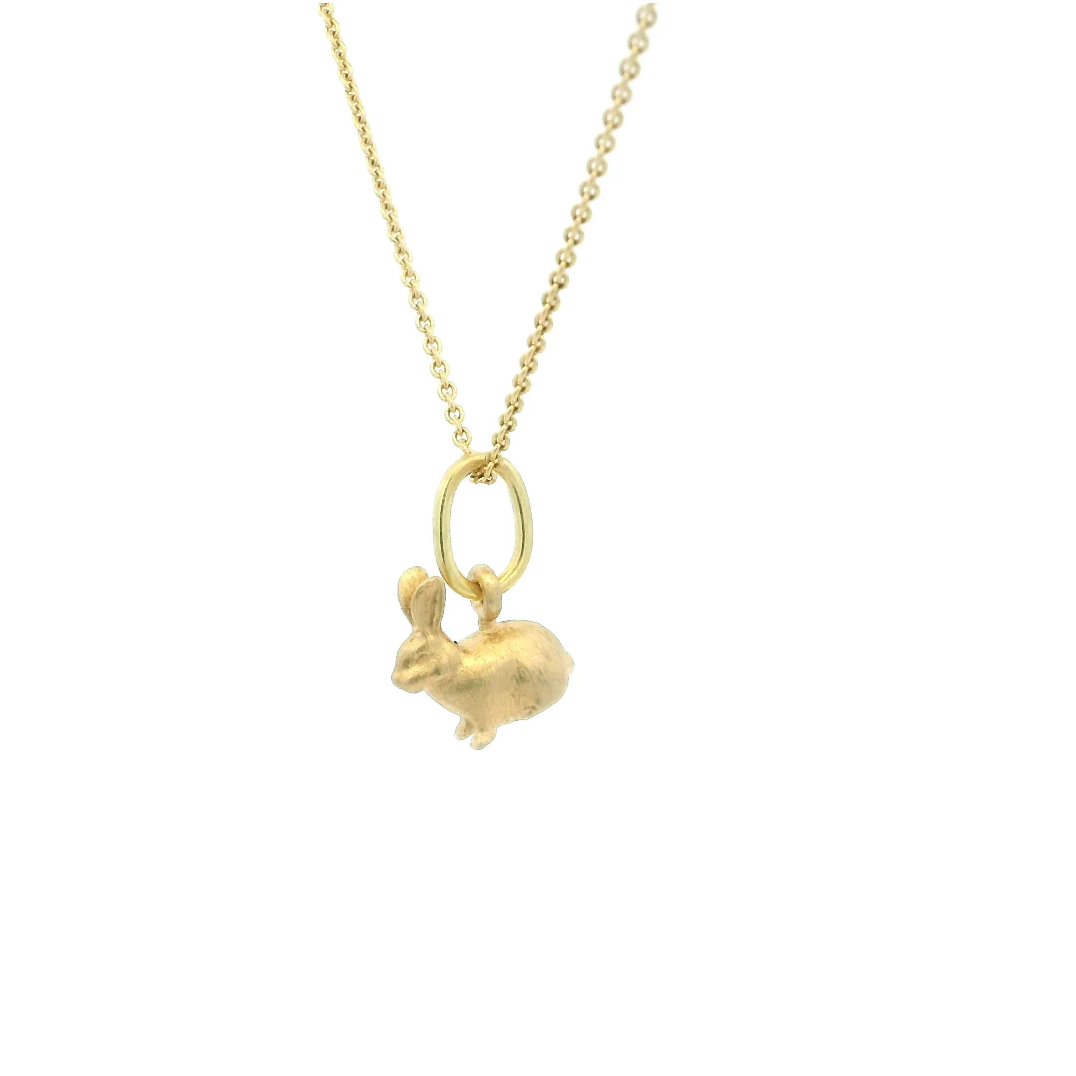 14 Karat Yellow Gold Baby Bunny Charm