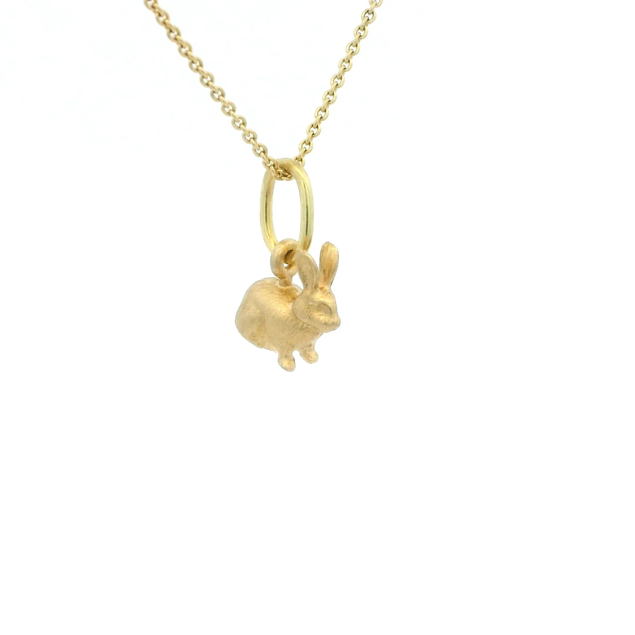 14 Karat Yellow Gold Baby Bunny Charm