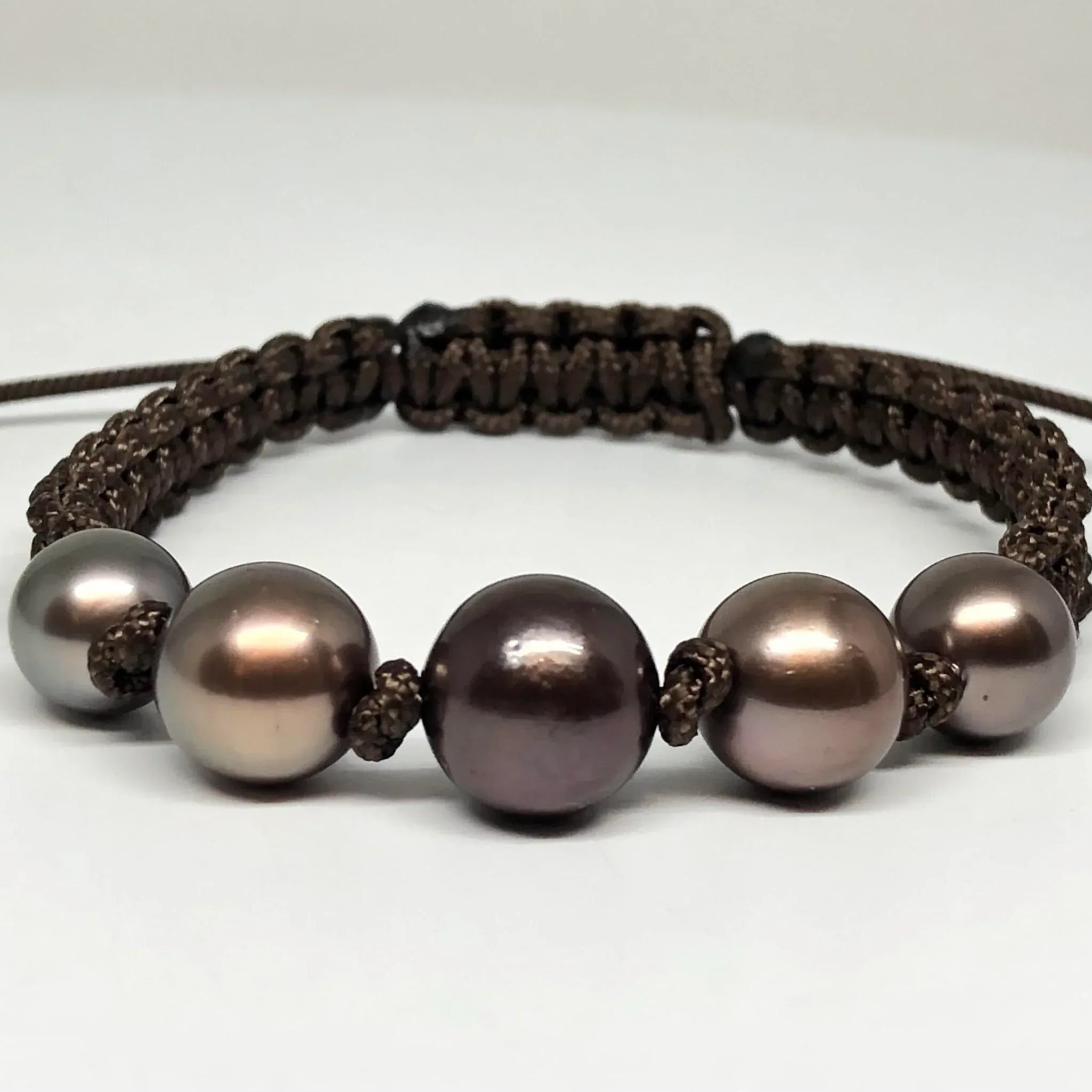 Tahitian Cultured Pearl Macrame Bracelet