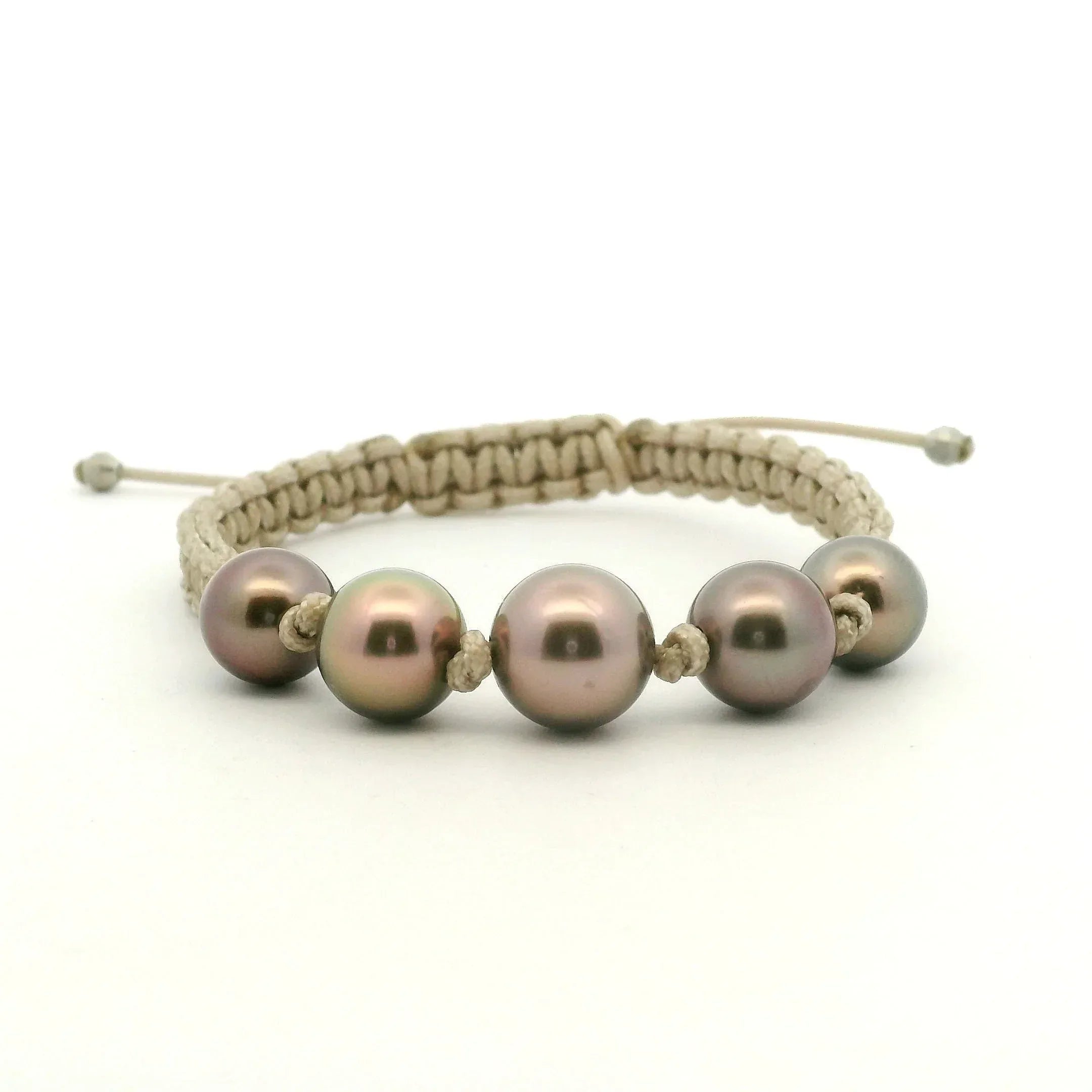 Tahitian Pearl Beige Macrame
