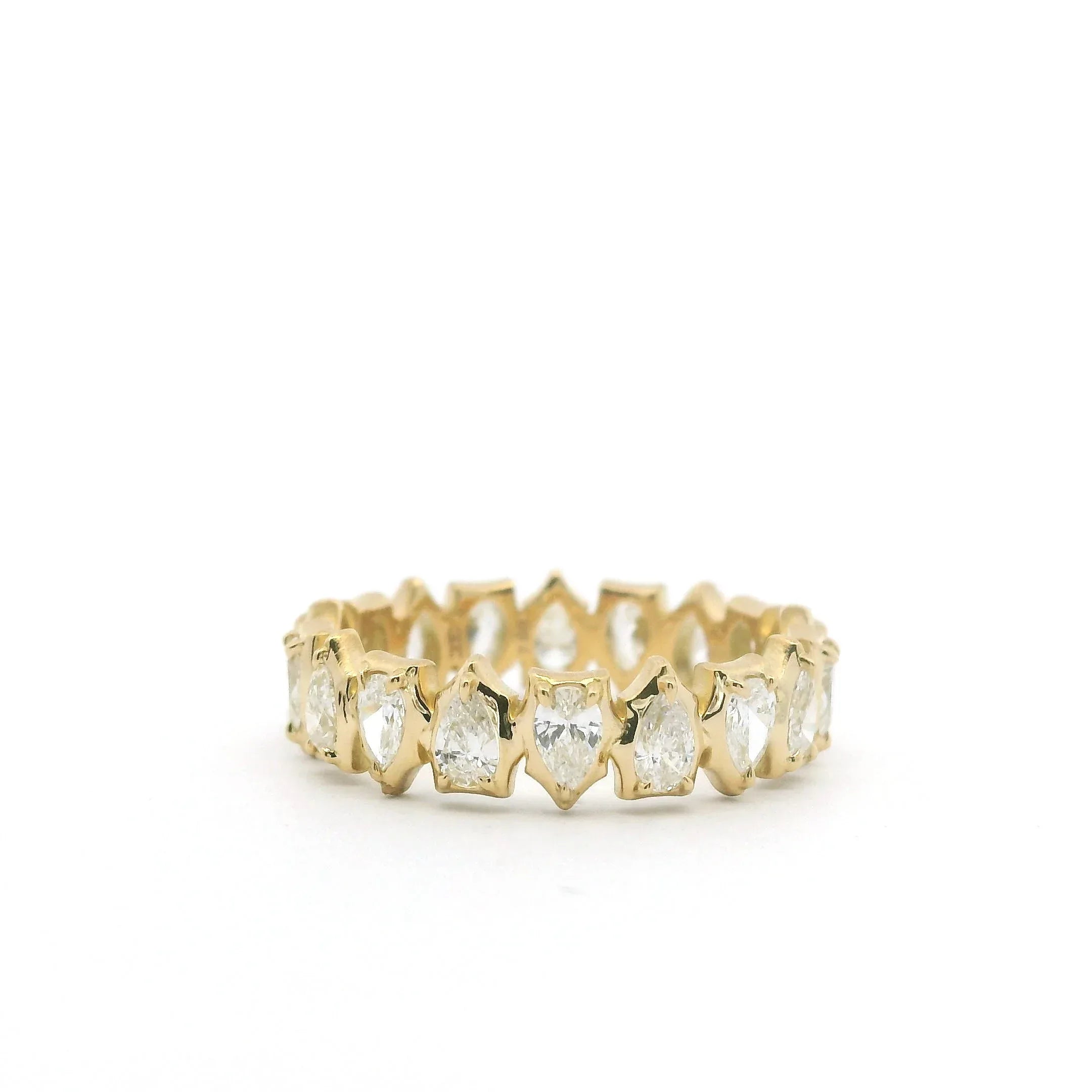 Yellow Gold and Diamond Envoy Eternity Band