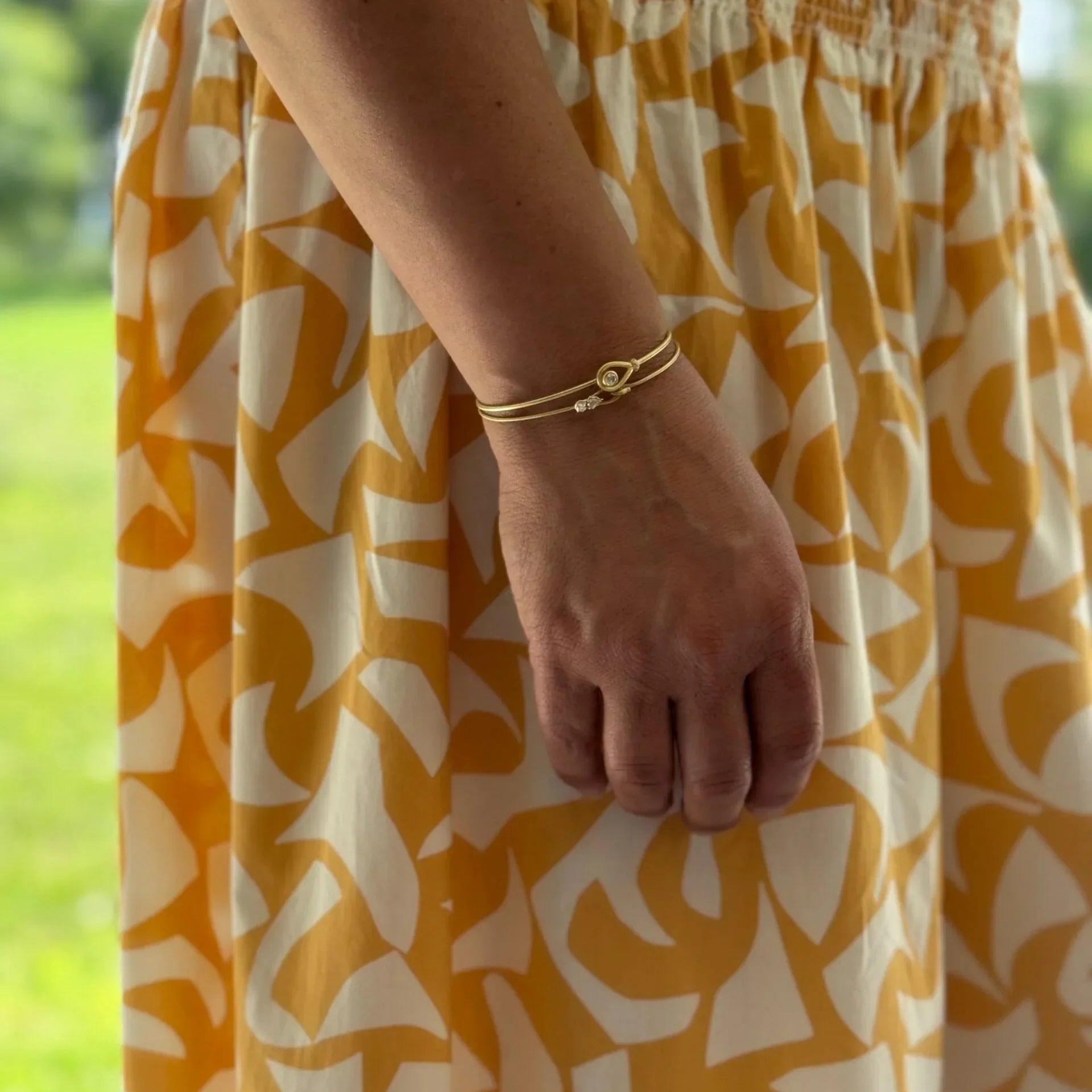 Posey Two Diamond Bangle