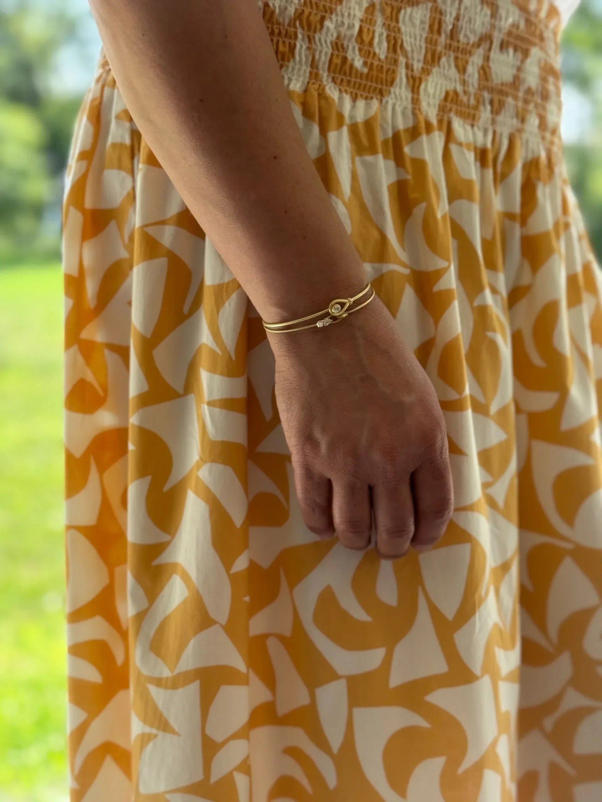 Posey Two Diamond Bangle