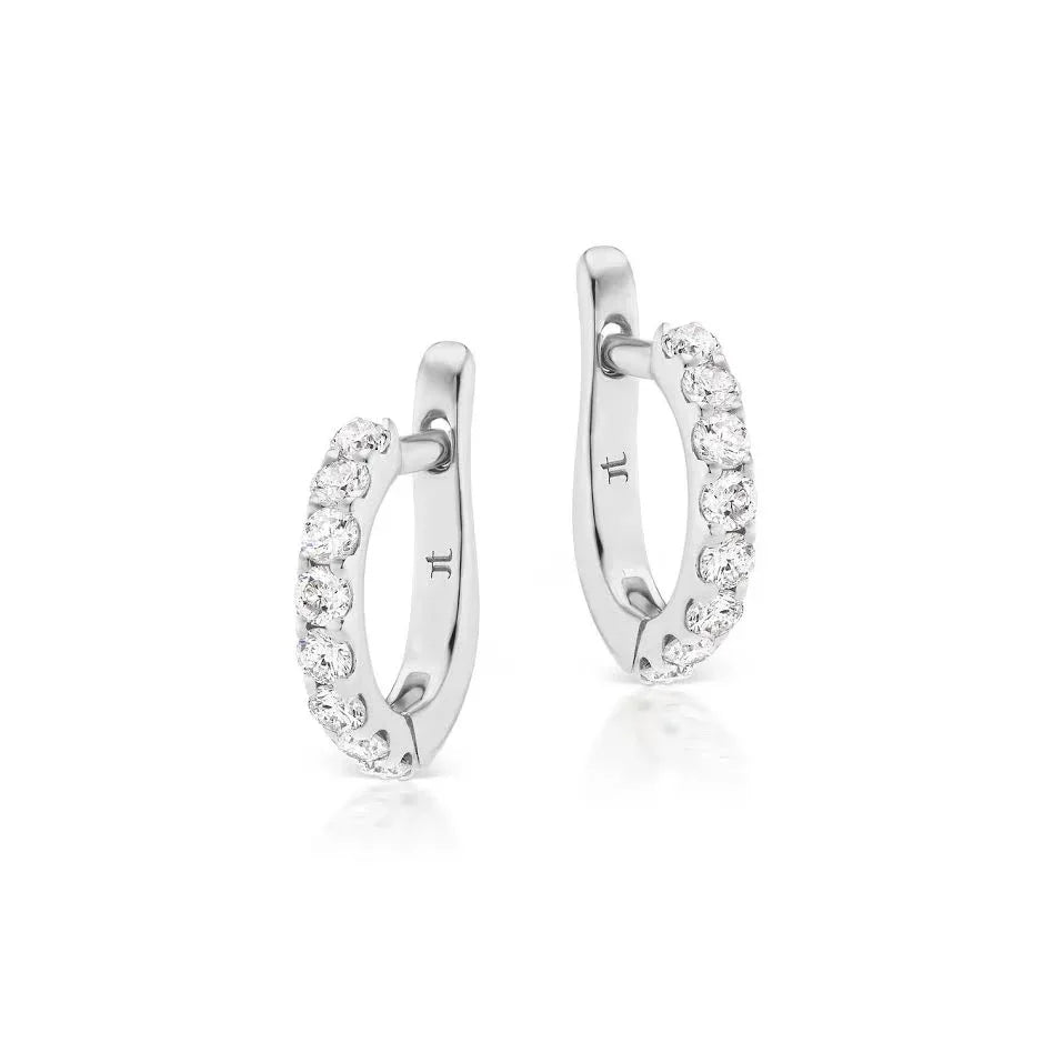 White Gold, Diamond "Cirque" Slim Hoop
