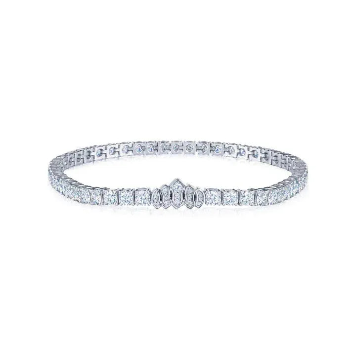 Platinum Diamond Bracelet 6.02 ctw