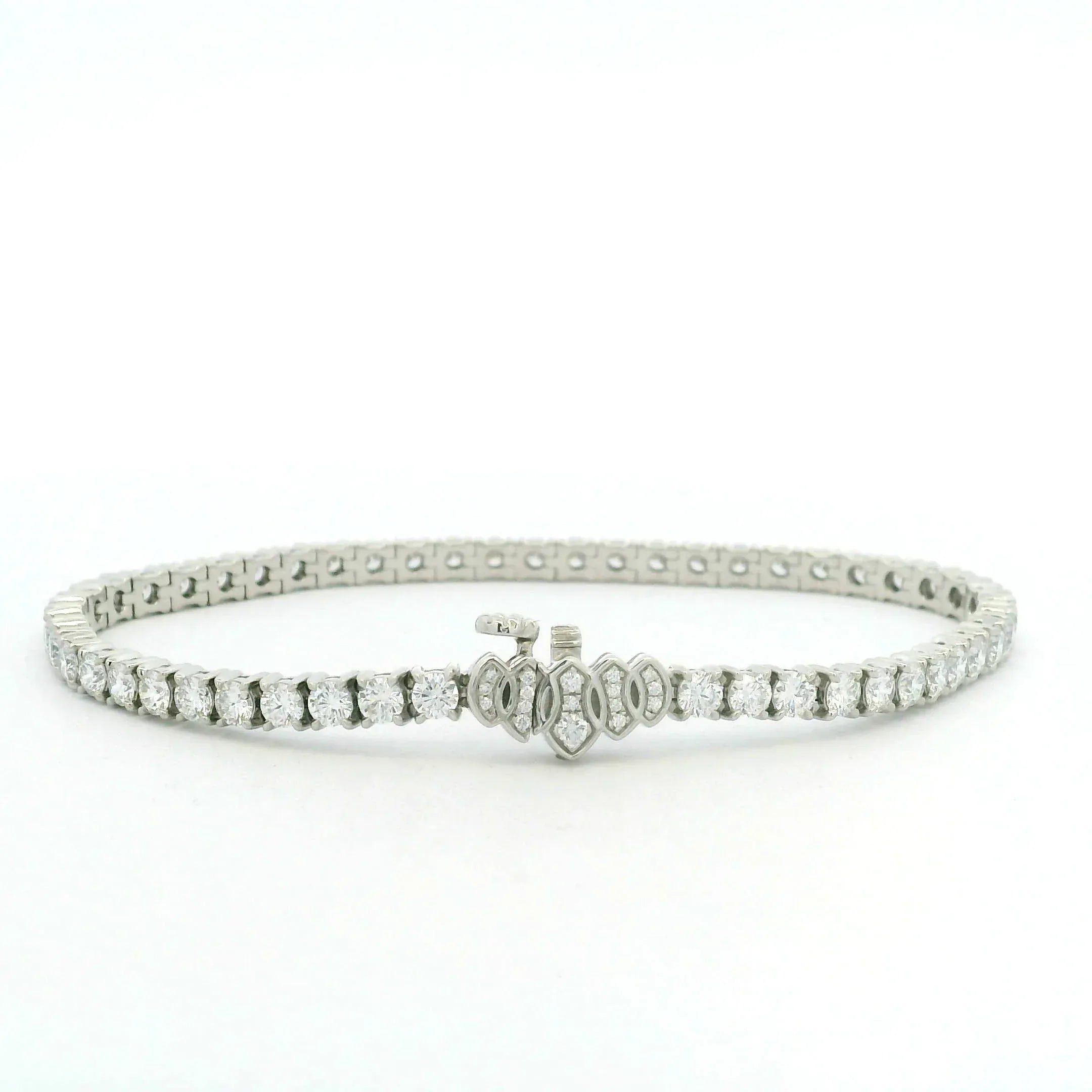 Platinum and Diamond Tiara Line Bracelet