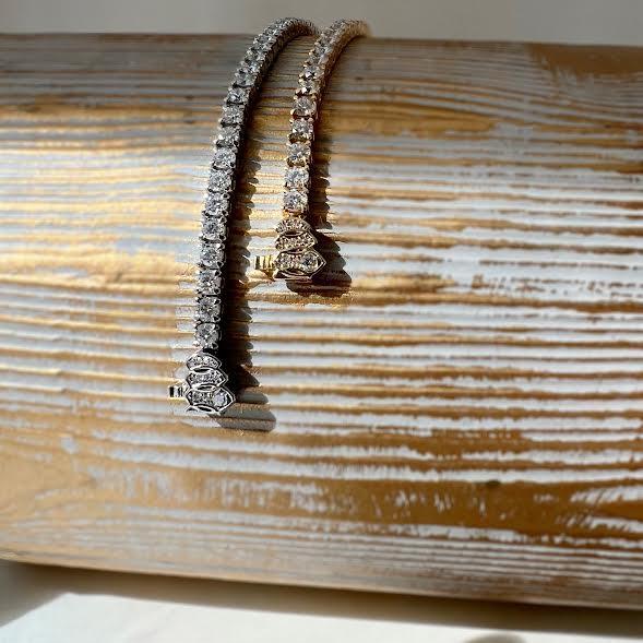 Platinum and Diamond Tiara Line Bracelet