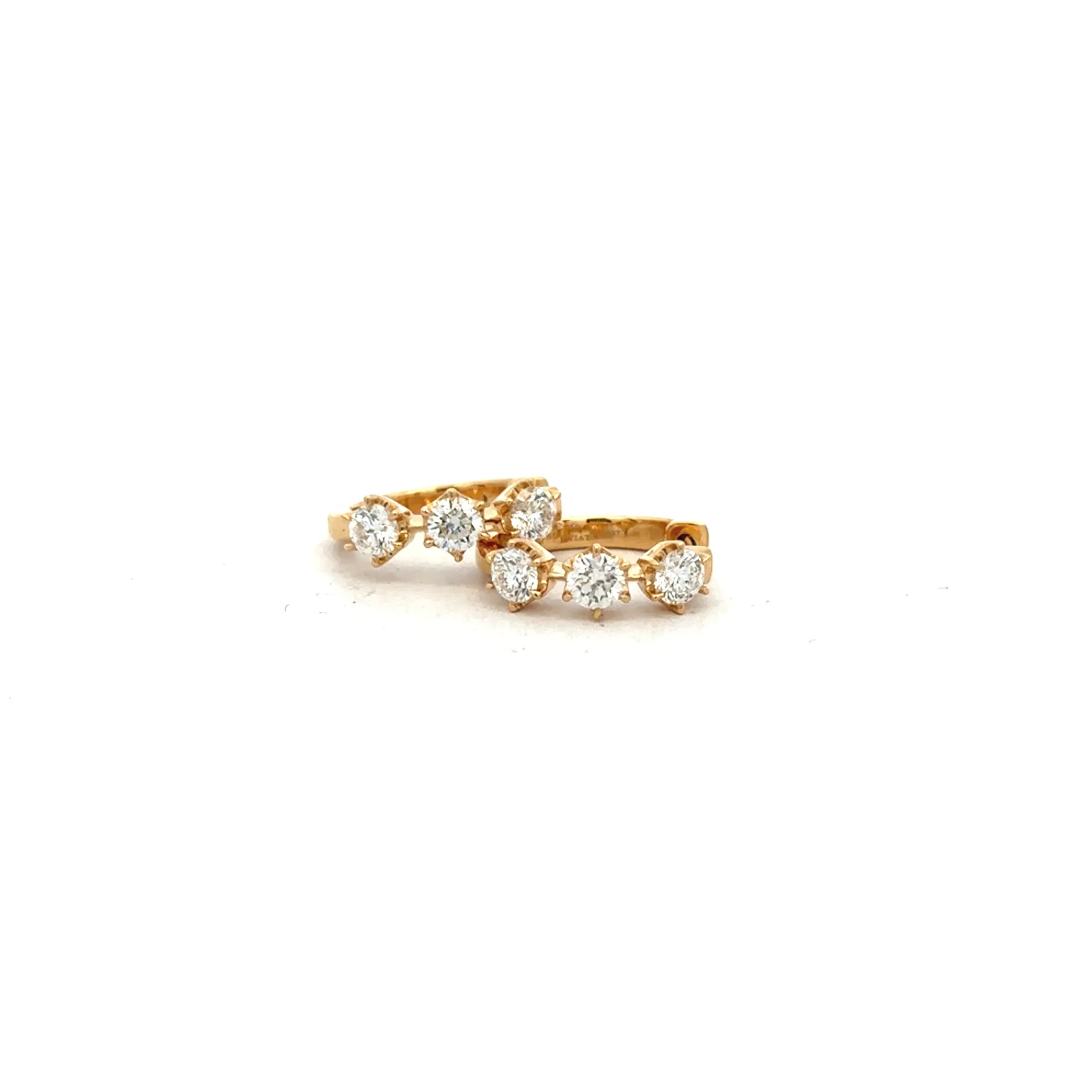 Starry Night Diamond Snap Hoops