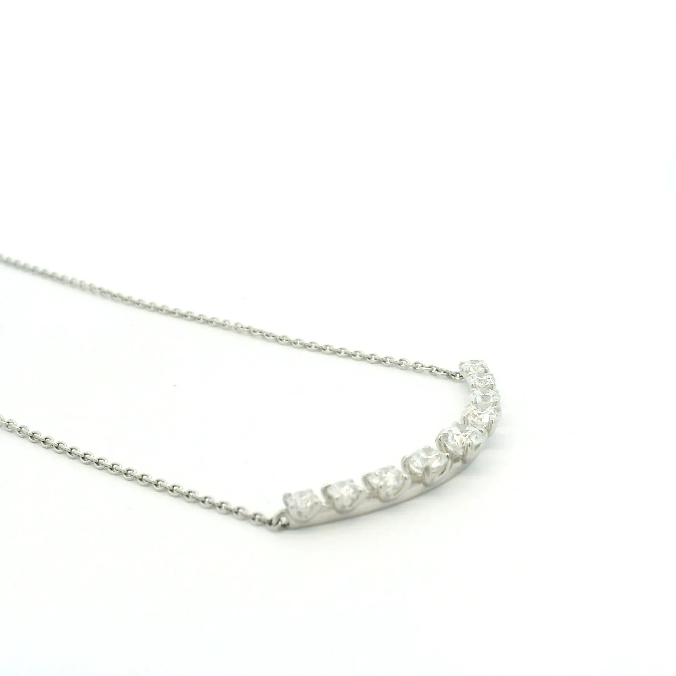 Crescent Demi Riviera in White Gold