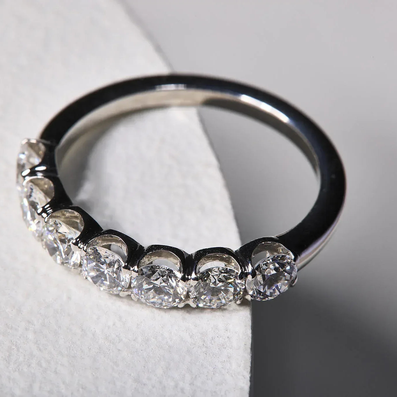 Platinum Seven Diamond Band