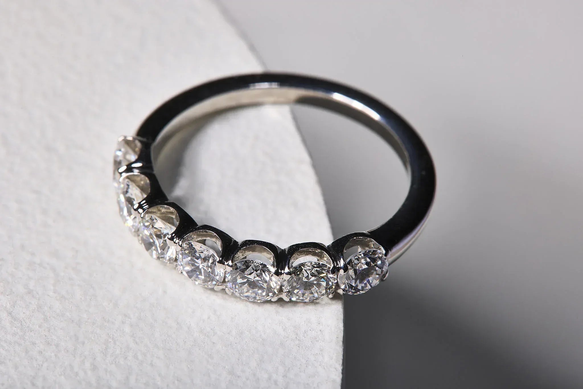 Platinum Seven Diamond Band