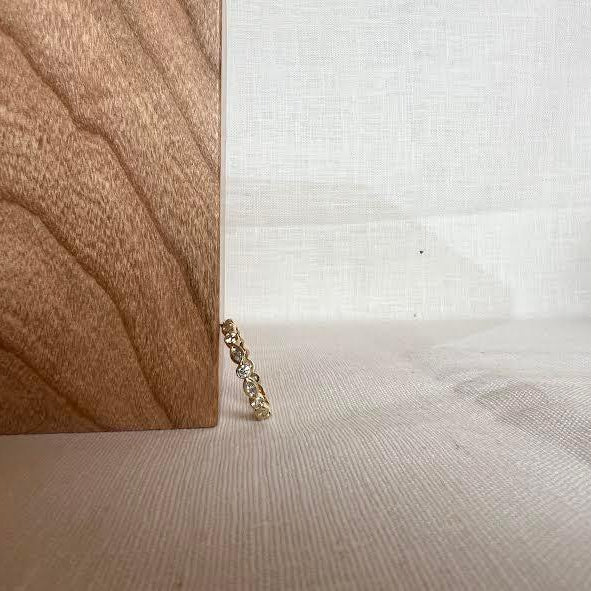 Yellow Gold Round and Marquise Diamond Band
