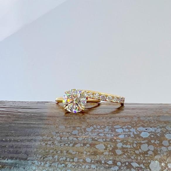 Yellow Gold and Diamond Eternity Band