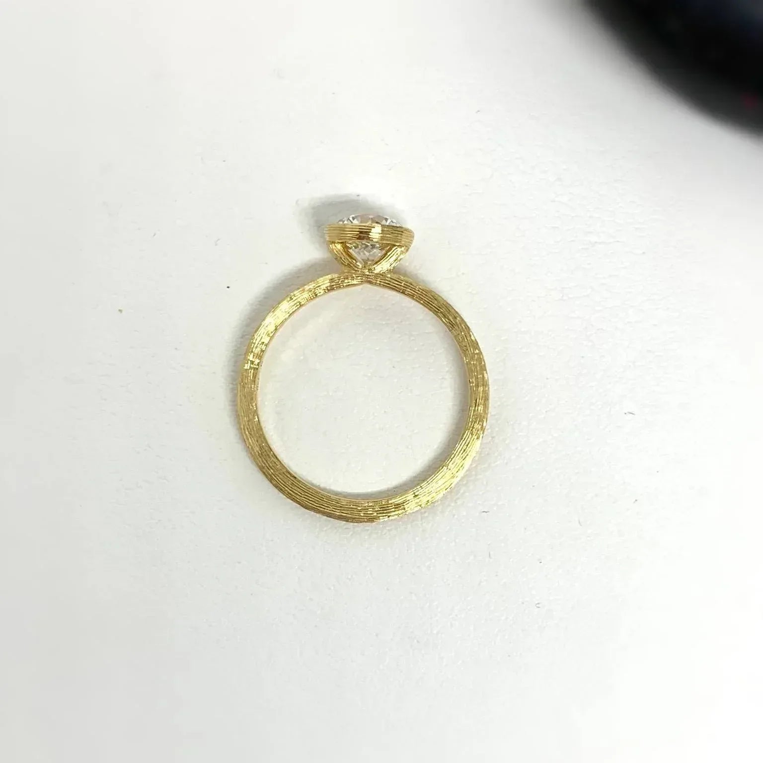Yellow Gold Bezel Set Solitaire