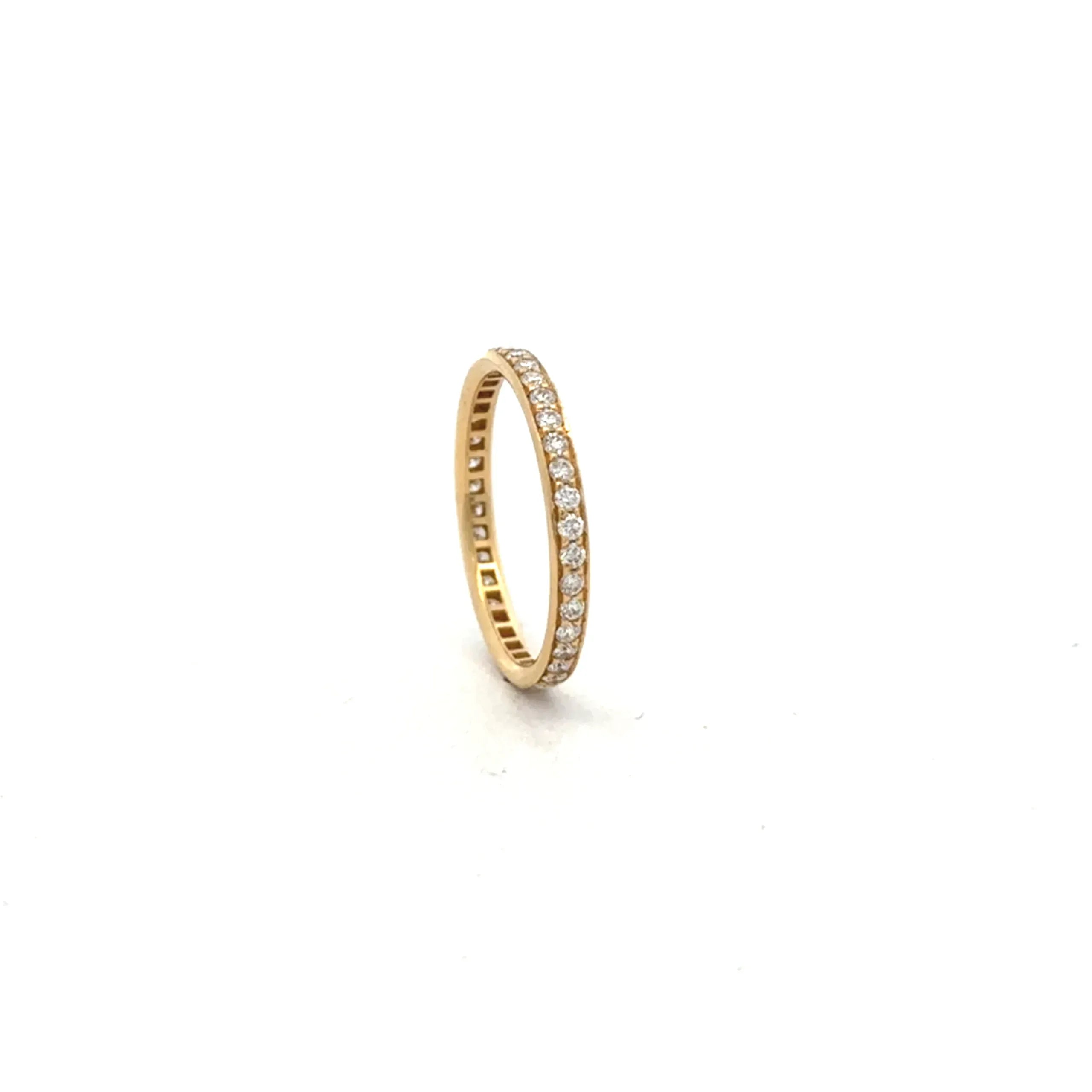 Yellow Gold and Diamond Eternity Band