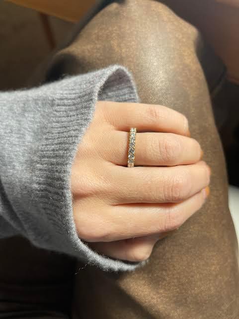 Yellow Gold Diamond Eternity Band