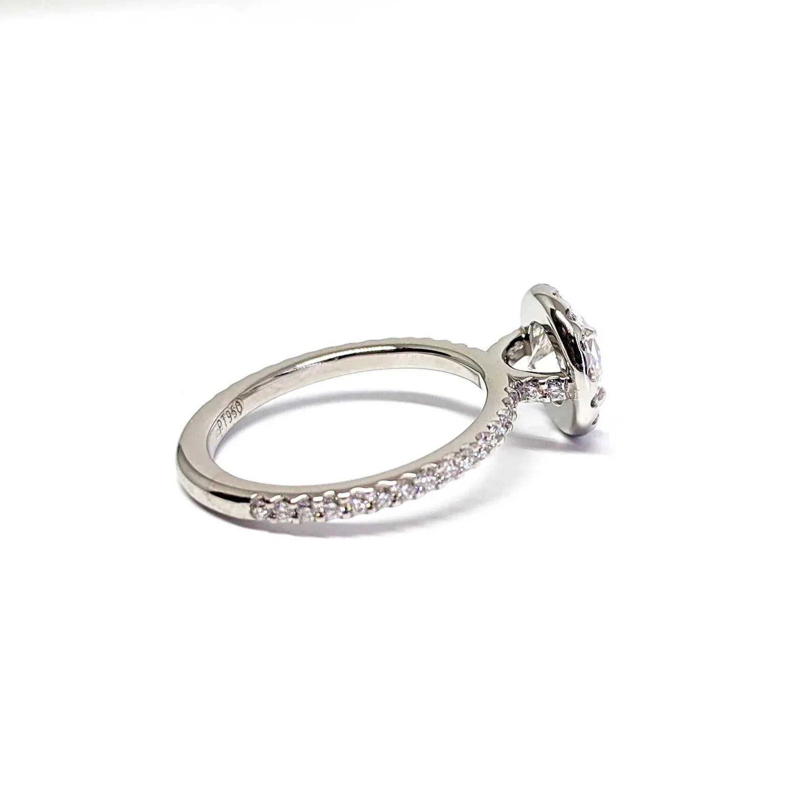 1.10ct Diamond Halo Engagement Ring