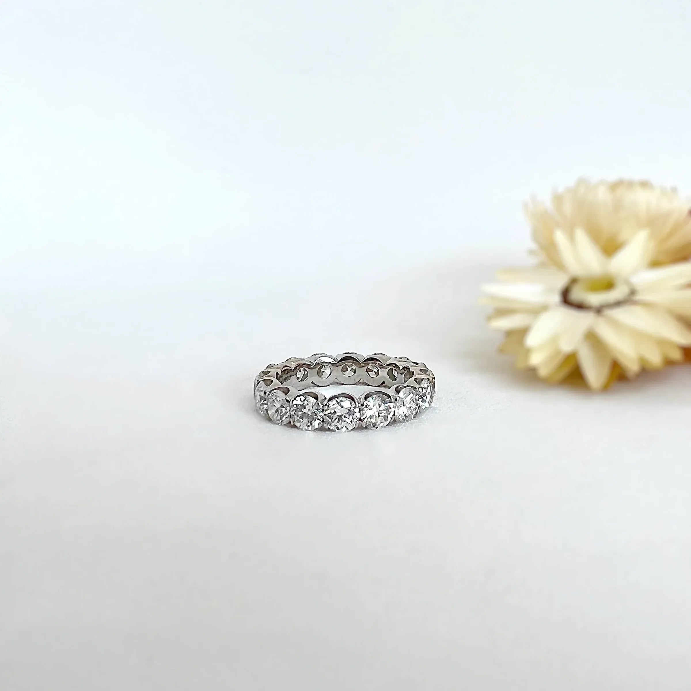 4.0 ct Platinum and Diamond Eternity Band