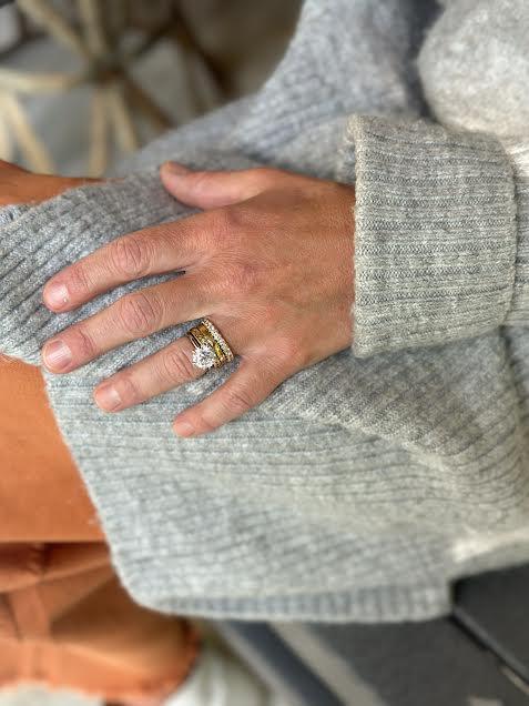 18 Karat Yellow Gold and Diamond Eternity Band