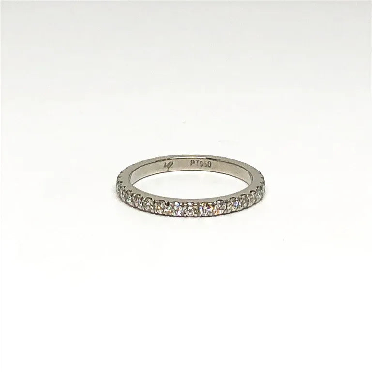 Platinum and Diamond Pave Set Band