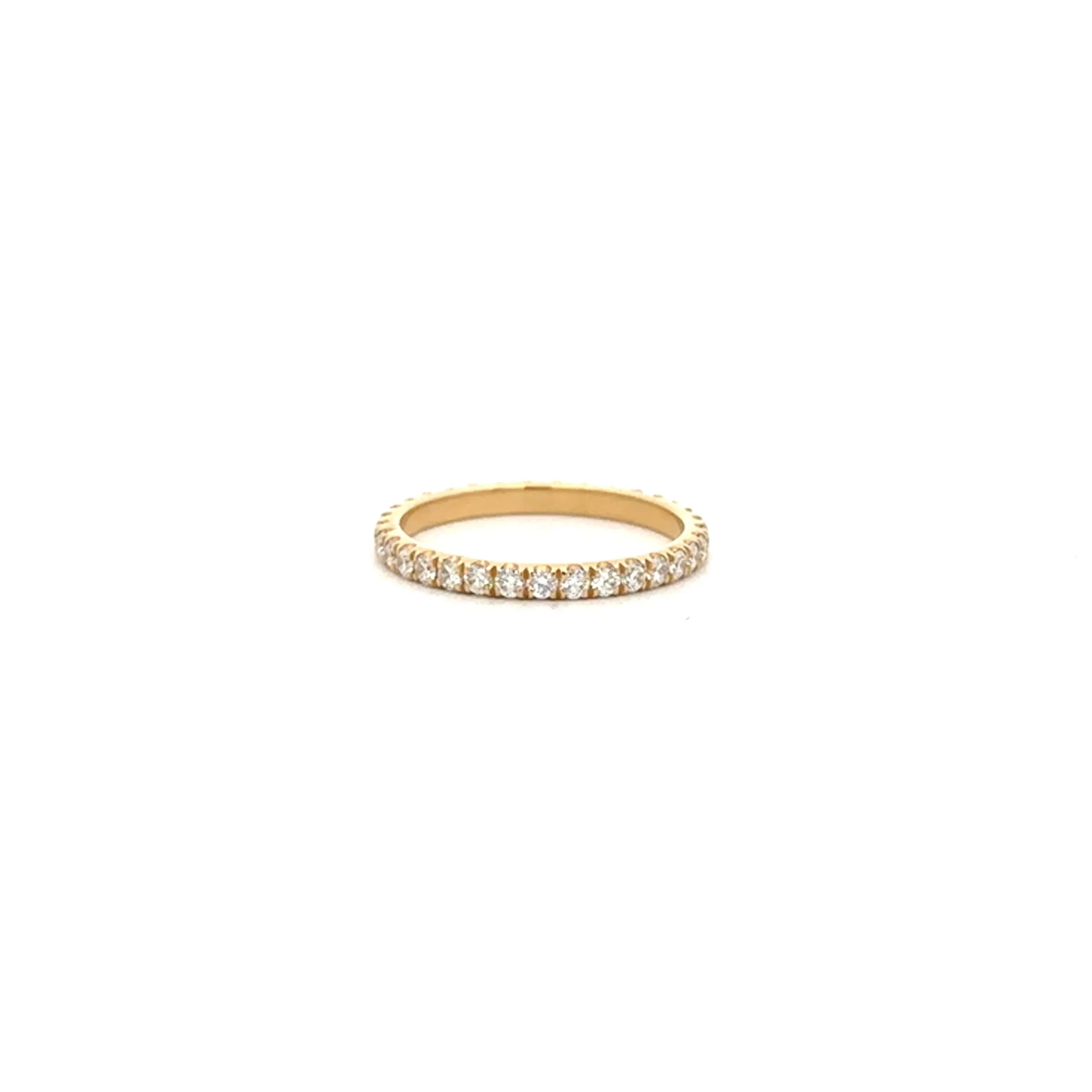 Yellow Gold 32 Diamond Eternity Band