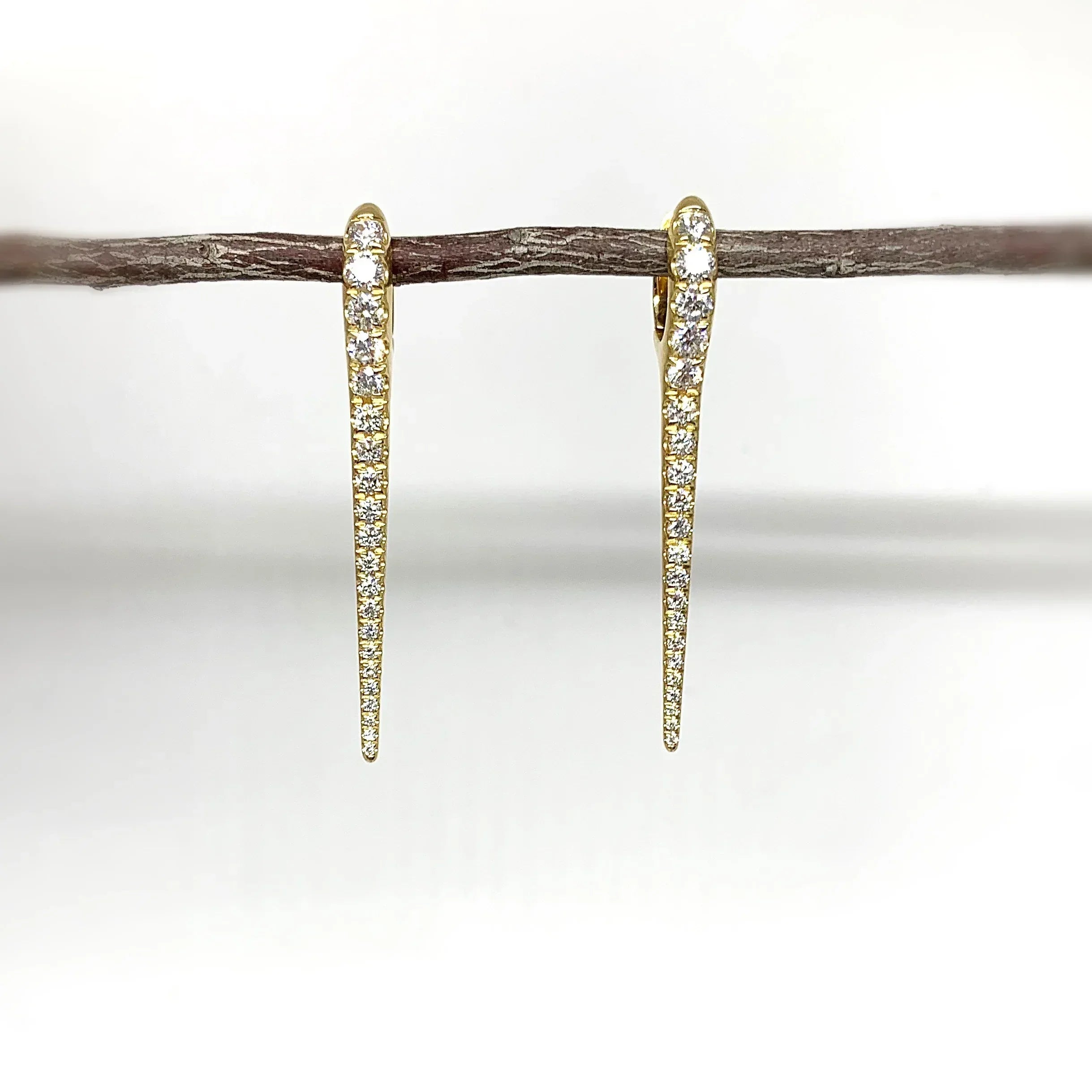 Yellow Gold and Diamond Lola Earrings