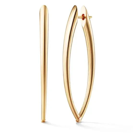 18 karat yellow gold large 'Cristina' earrings