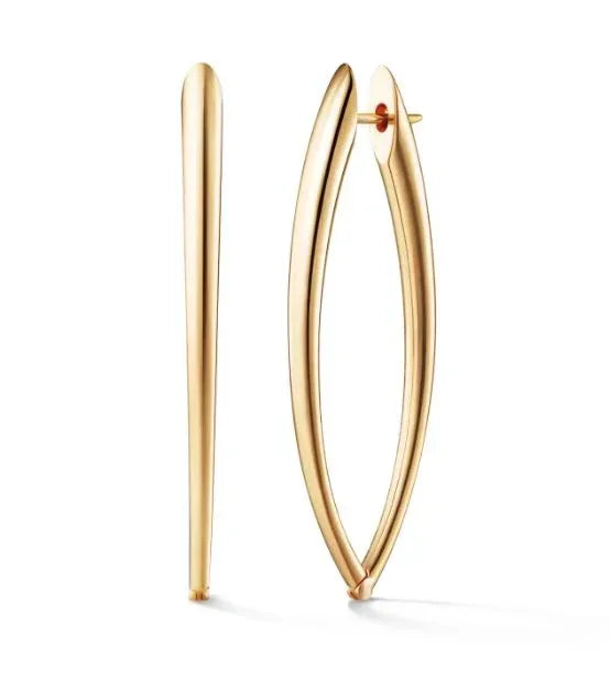 18 karat yellow gold large 'Cristina' earrings