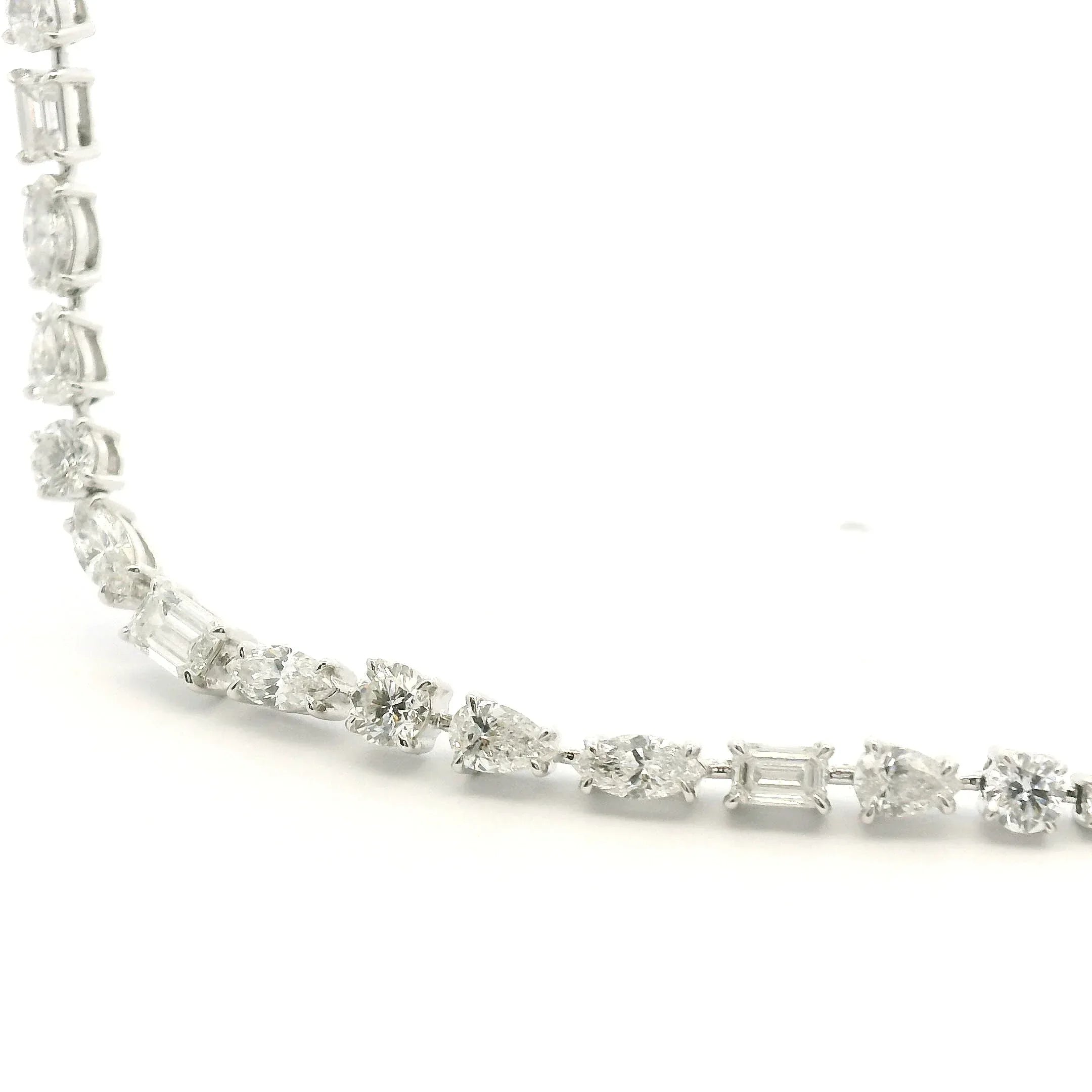 8 Karat Diamond Line Necklace