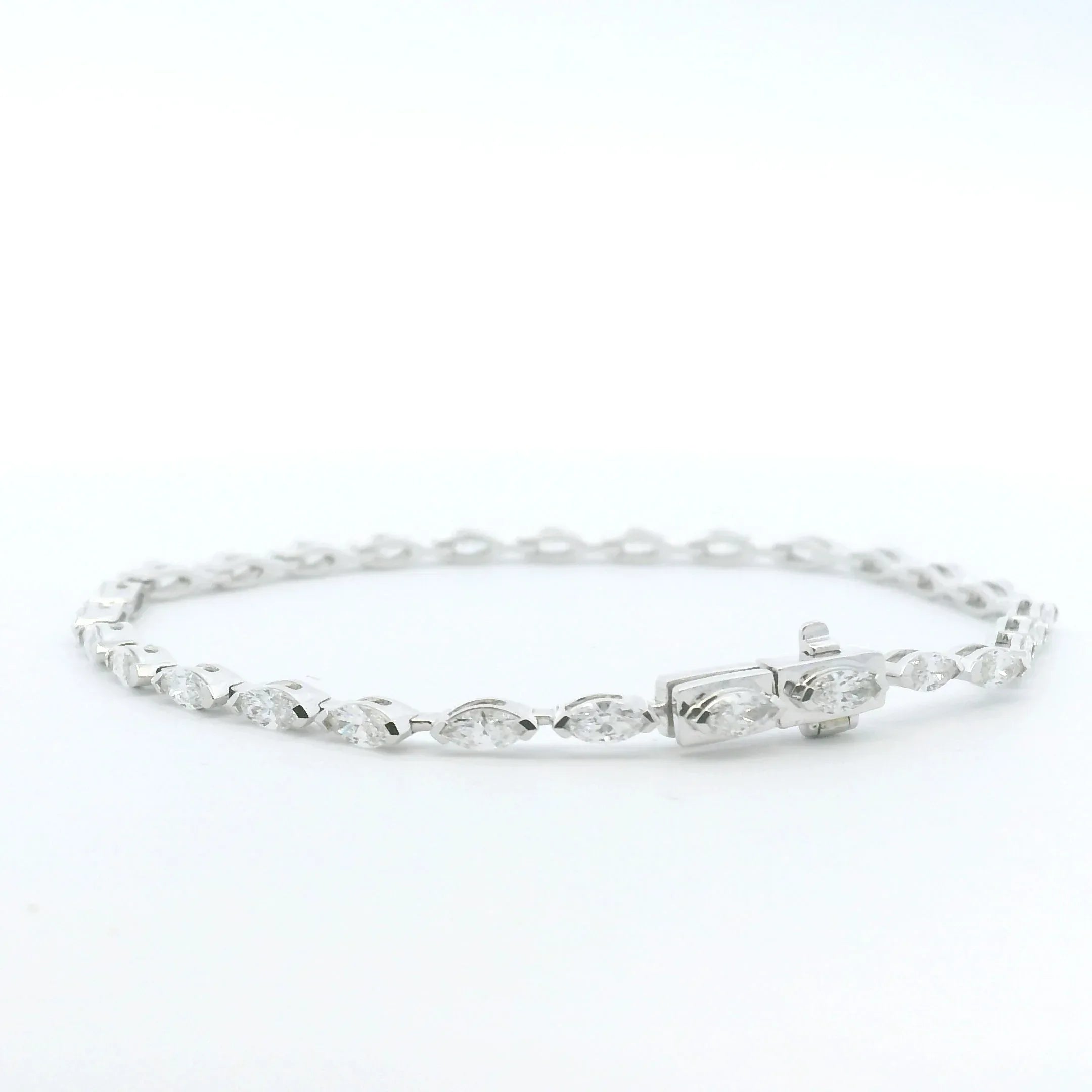 Diamond Marquis Line Bracelet