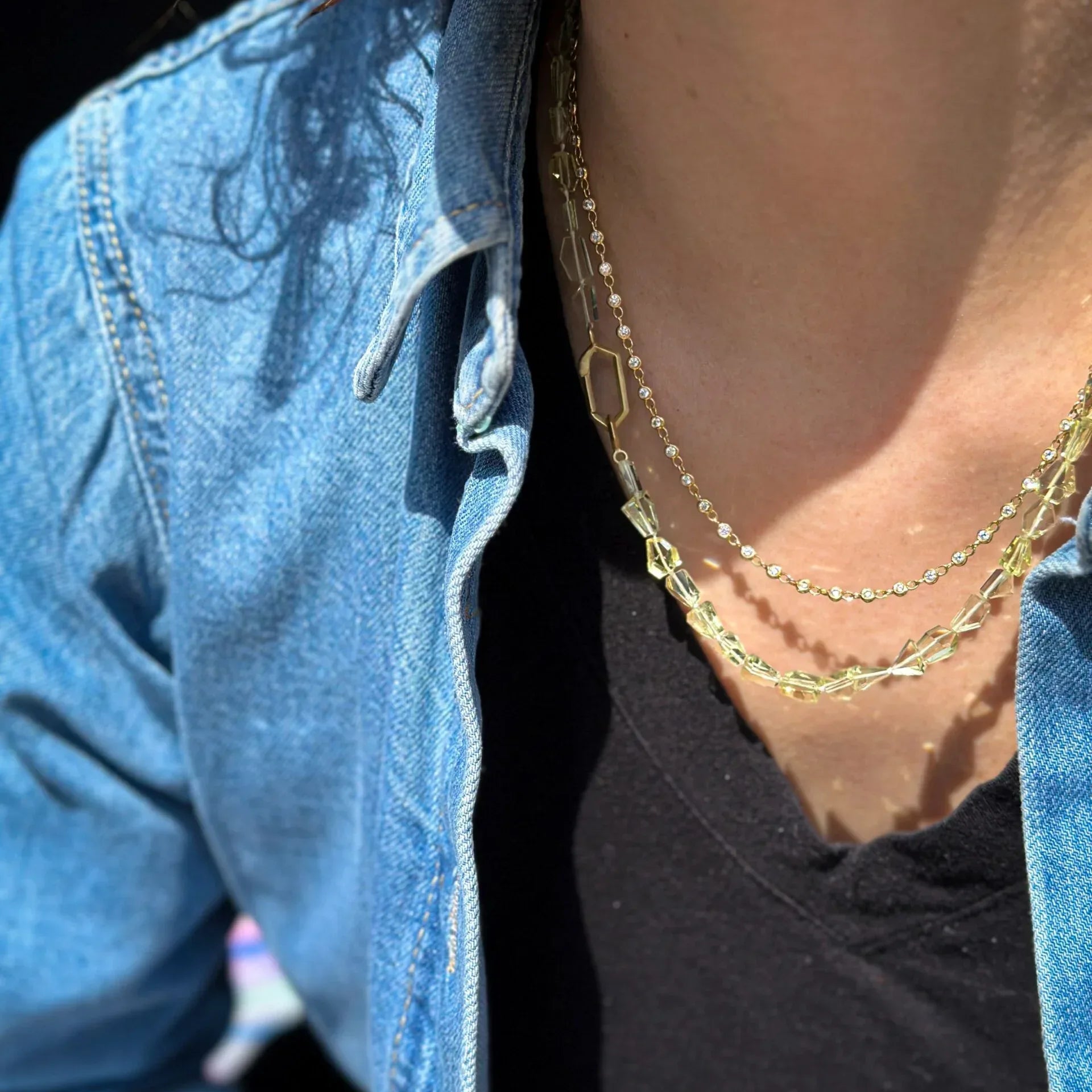 Yellow Gold and Diamond Necklace