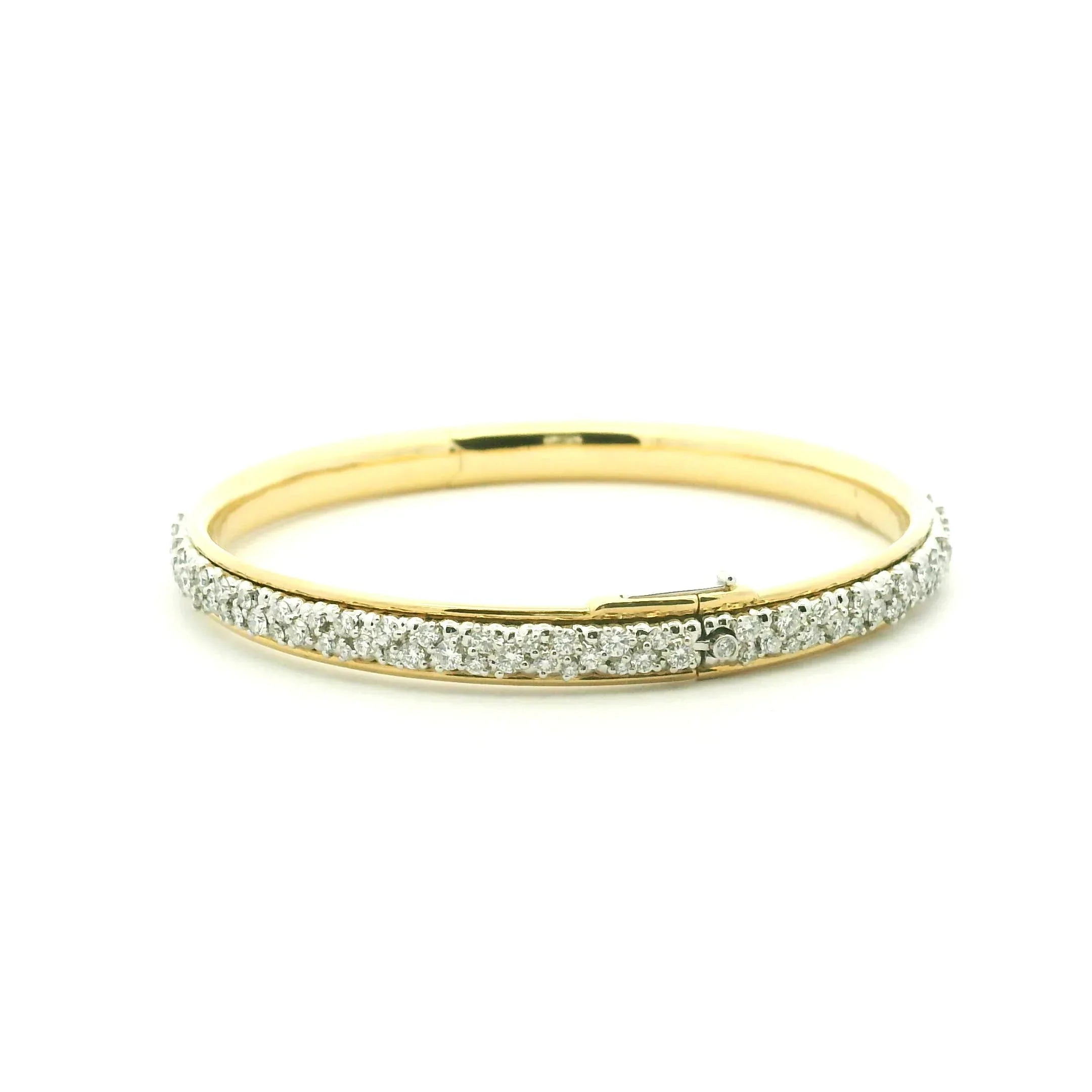 18 Karat Yellow and White Gold "Confetti" Bangle