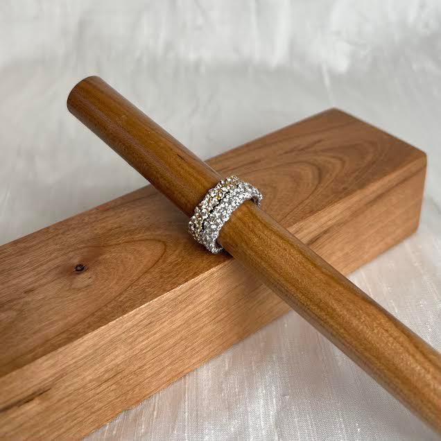 Yellow Gold and Diamond Confetti Band